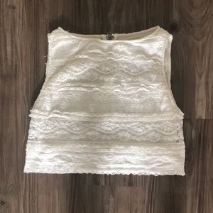 Alice + Olivia Layered Crop, Zip-Up Back